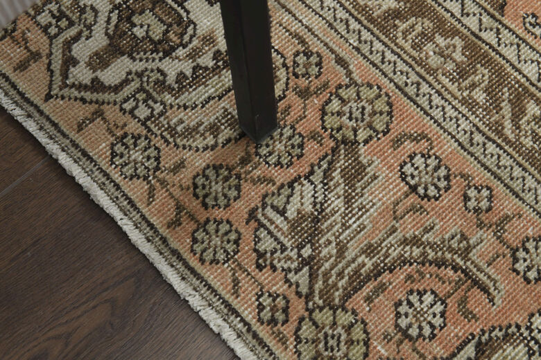 Orange Brown Area Rug