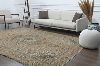 Orange Brown Area Rug - Thumbnail