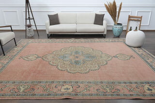 Handmade Pink Area Rug - Thumbnail