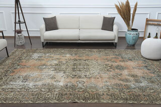 Handwoven Vİntage Area Rug - Thumbnail