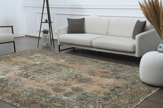 Washable Vİntage Area Rug - Thumbnail