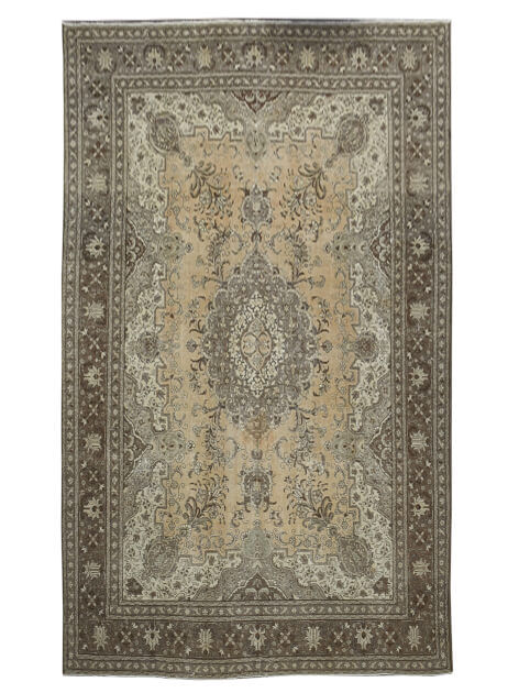 Orange Brown Antique Rug