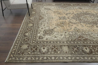 Orange Brown Antique Rug - Thumbnail