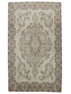 Handmade Beige Area Rug - Thumbnail