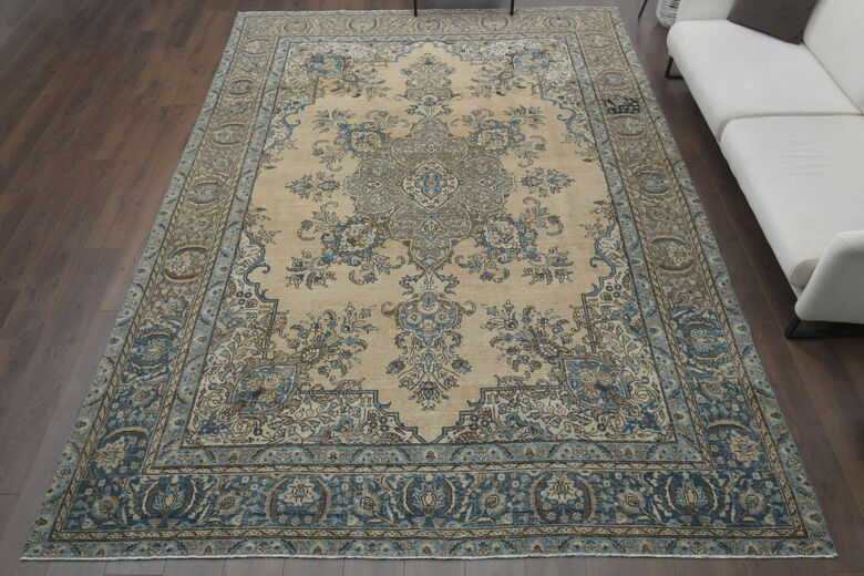 Faded Orange Brown Rug