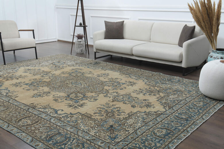 Faded Orange Brown Rug