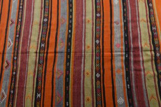 Vintage Kilim Wide Runner Rug - Thumbnail