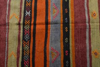 Vintage Kilim Wide Runner Rug - Thumbnail