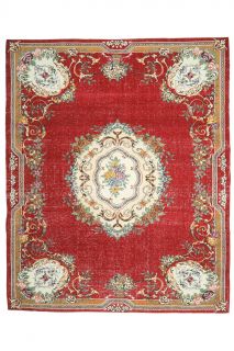 Vibrant Red - Vintage Oversized Area Rug - Thumbnail