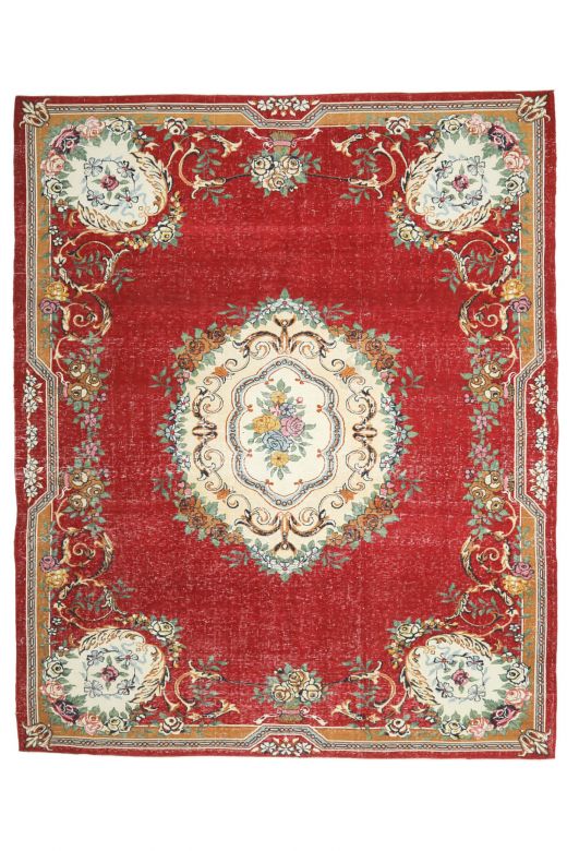 Vibrant Red - Vintage Oversized Area Rug