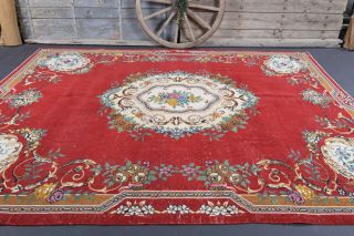 Vibrant Red - Vintage Oversized Area Rug - Thumbnail