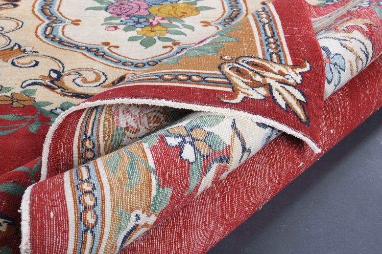 Vibrant Red - Vintage Oversized Anatolian Area Rug