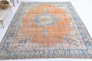 Semi-Antique Vintage Oversized Area Rug - Thumbnail