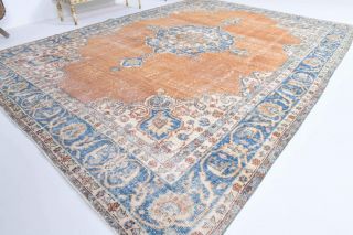 Semi-Antique Vintage Oversized Area Rug - Thumbnail