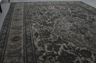 Anatolian Black Vintage Turkish Area Rug - Thumbnail