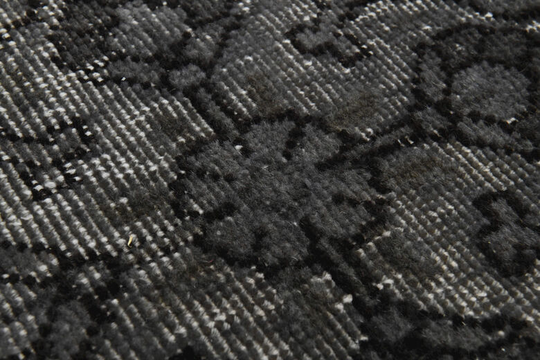 Anatolian Black Vintage Turkish Area Rug
