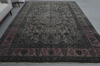 Anatolian Black Vintage Turkish Area Rug - Thumbnail