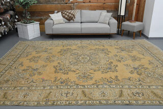 Oushak Oriental Vintage Oversize Rug - Thumbnail