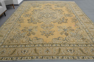 Oushak Oriental Vintage Oversize Rug - Thumbnail