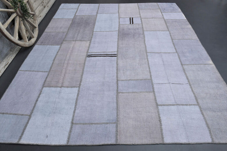 Vintage Oversized Area Patchwork Rug