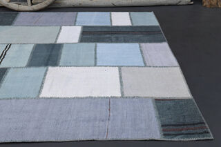 Shades of Blue - Large Patchwork Rug - Thumbnail