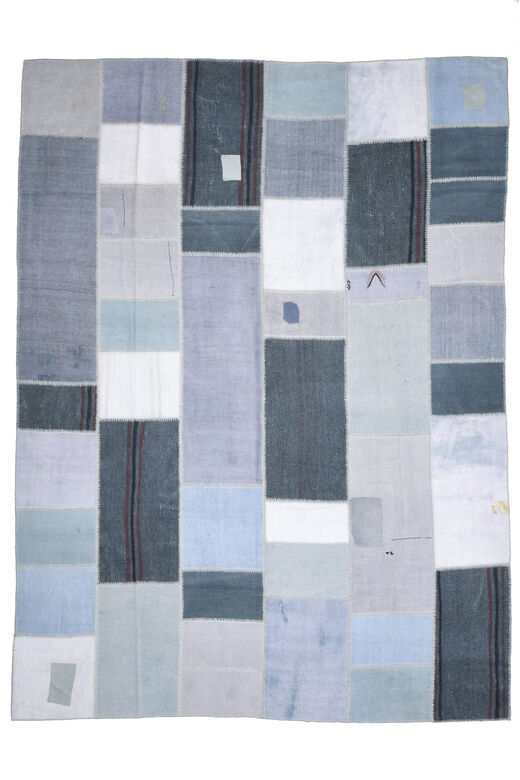 Shades of Blue - Oversized Patchwork Rug