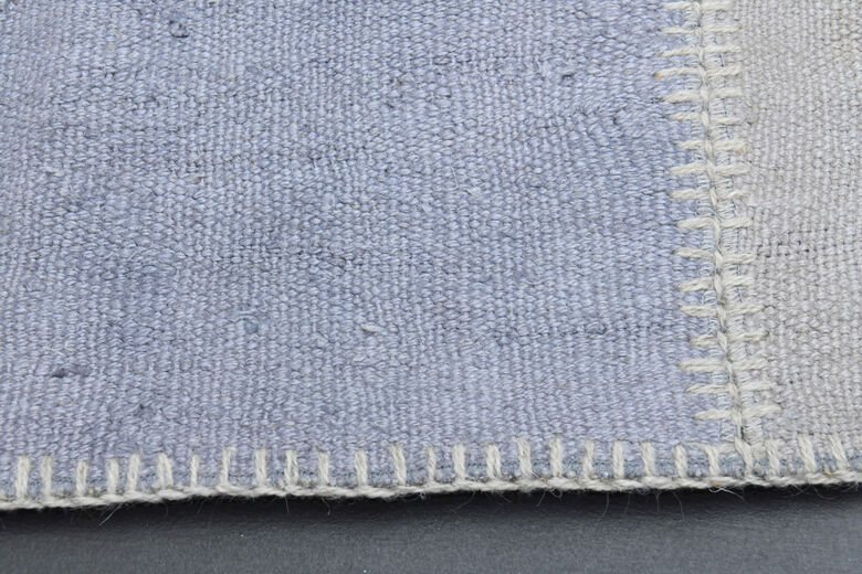 Shades of Blue - Oversized Patchwork Rug