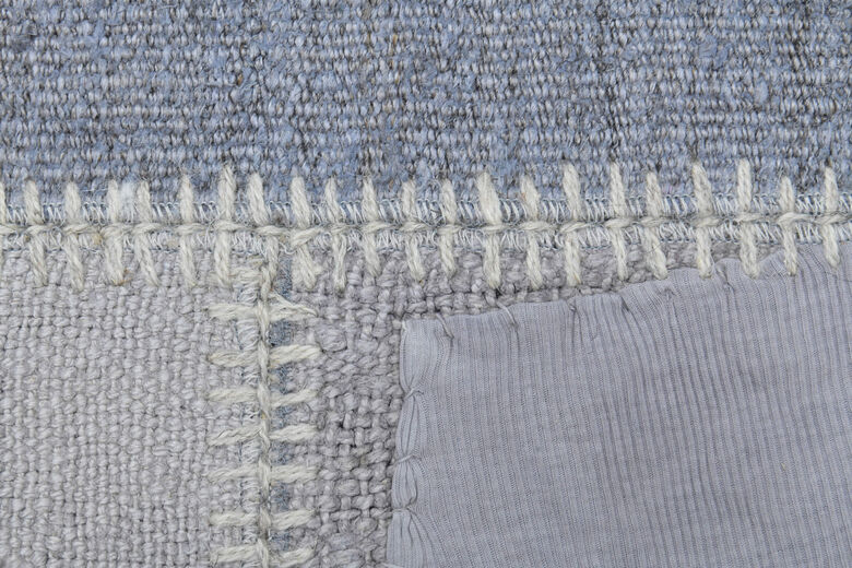 Shades of Blue - Oversized Patchwork Rug