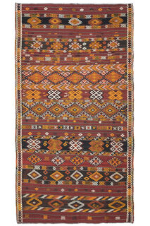 Vintage Area Kilim Rug - Thumbnail