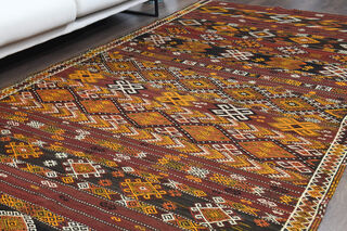 Vintage Area Kilim Rug - Thumbnail