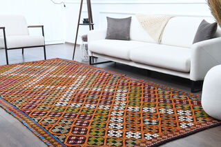 Vintage Turkish Kilim Rug - Thumbnail