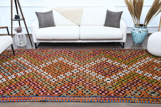 Vintage Turkish Kilim Rug - Thumbnail