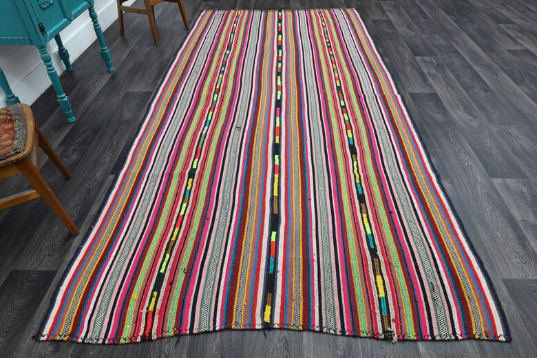 Vintage Striped Area Rug