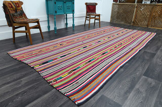 Vintage Striped Area Rug - Thumbnail