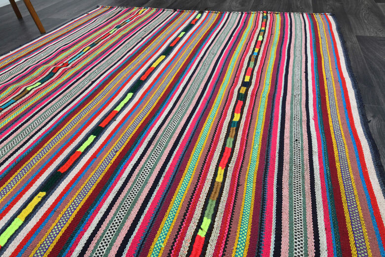 Vintage Striped Area Rug