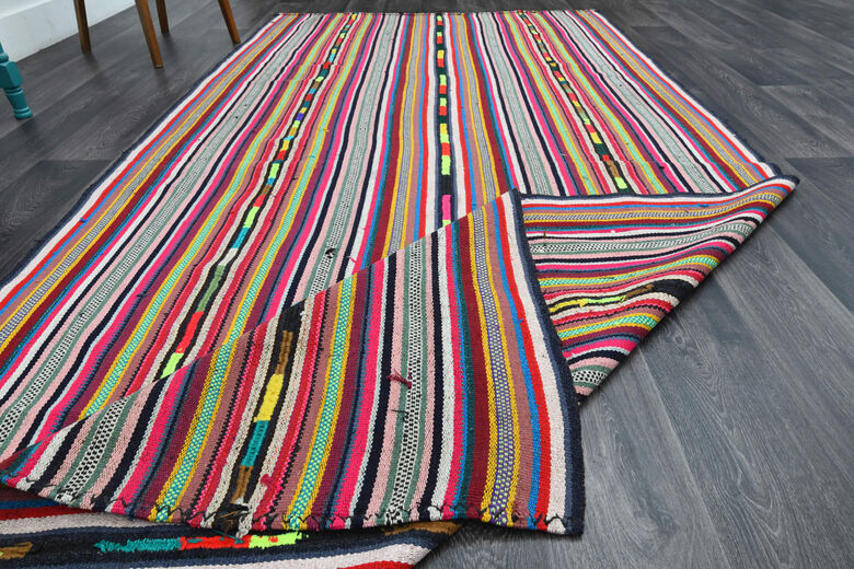 Vintage Striped Area Rug