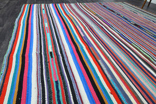 Vintage Multi-Color Kilim Rug - Thumbnail