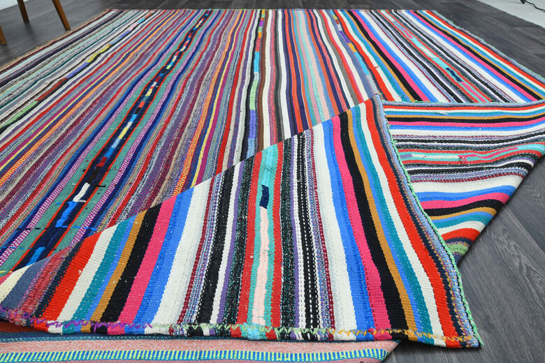 Vintage Multi-Color Kilim Rug