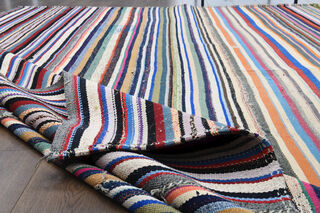 Striped Wool Kilim - Thumbnail