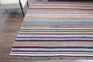 Striped Wool Kilim - Thumbnail