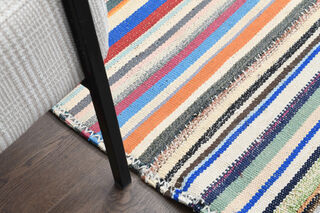 Striped Wool Kilim - Thumbnail