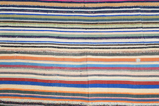 Striped Wool Kilim - Thumbnail