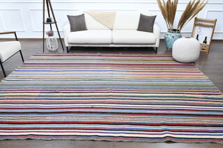 Striped Wool Kilim - Thumbnail