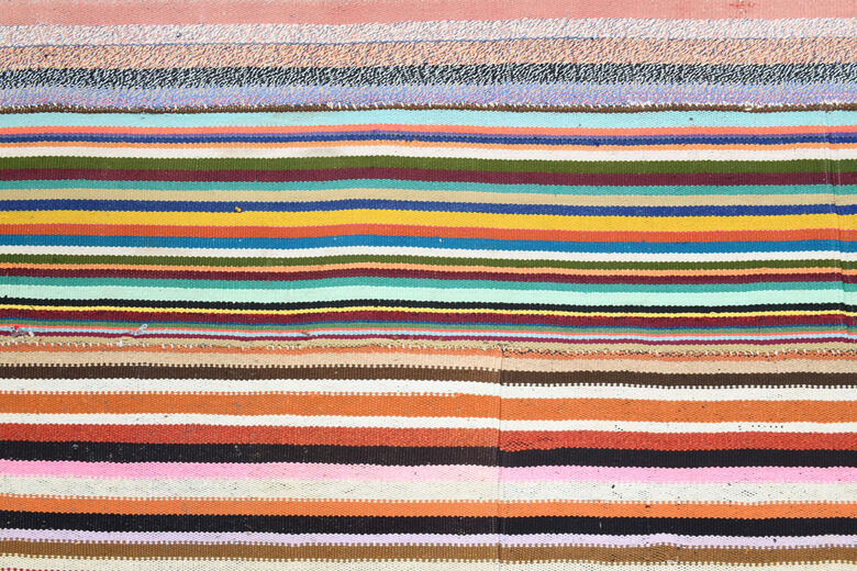 Oushak Kilim Wide Runner Rug