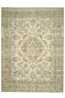 Heriz Persian Carpet - Vintage Oversized Rug - Thumbnail