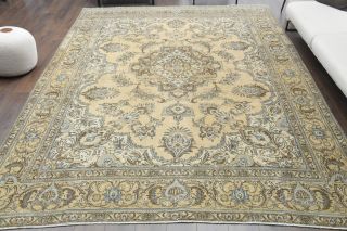 Heriz Persian Carpet - Vintage Oversized Rug - Thumbnail