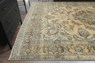 Heriz Persian Carpet - Vintage Oversized Rug - Thumbnail