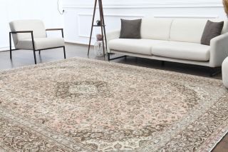 Persian Kashan - Vintage Oversized Rug - Thumbnail