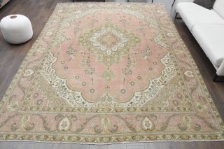 Isfahan Persian - Oversized Vintage Area Rug - Thumbnail