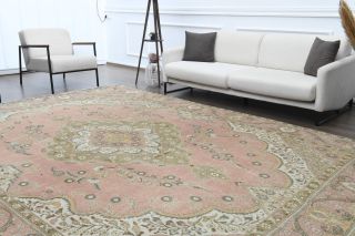 Isfahan Persian - Oversized Vintage Area Rug - Thumbnail